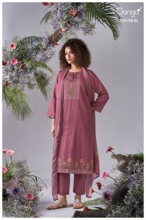 Ganga elisia 5116 mangalagiri cotton dress material wholesale